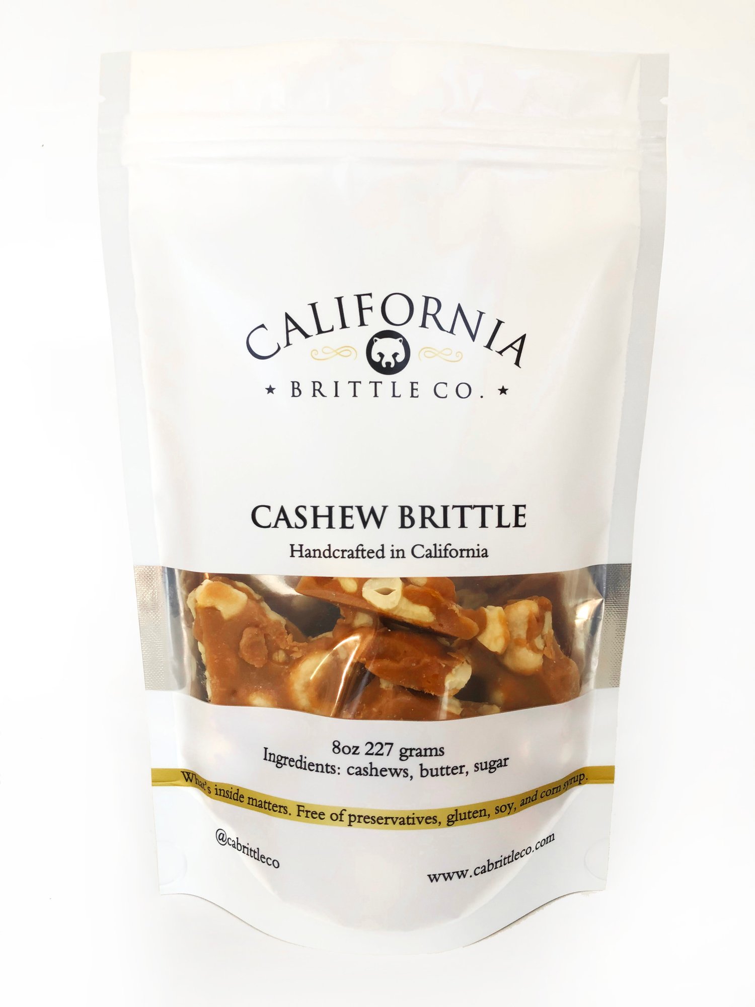 Image of Bulk Buy 10 Eight Ounce Bags Cashew Brittle