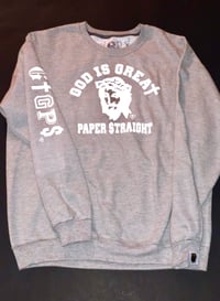 Image 5 of GIGP$ Letterman Crew Neck (Multi Color)