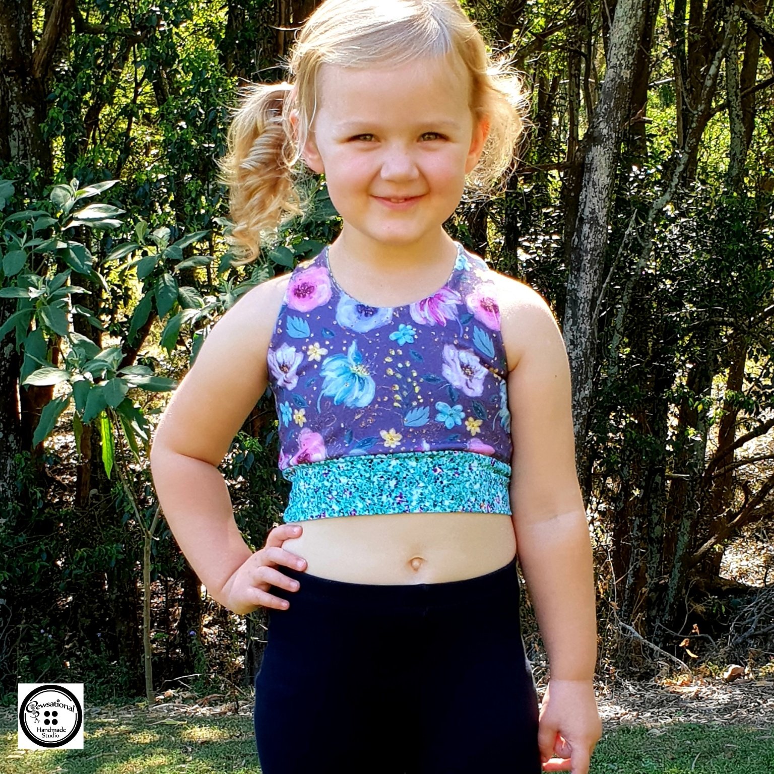 Little girl crop top shirt Clearance