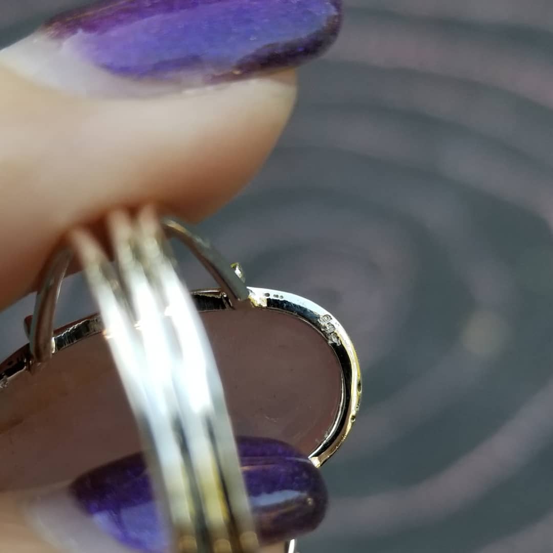 Image of Love Light - Rose Quartz Ring in Sterling