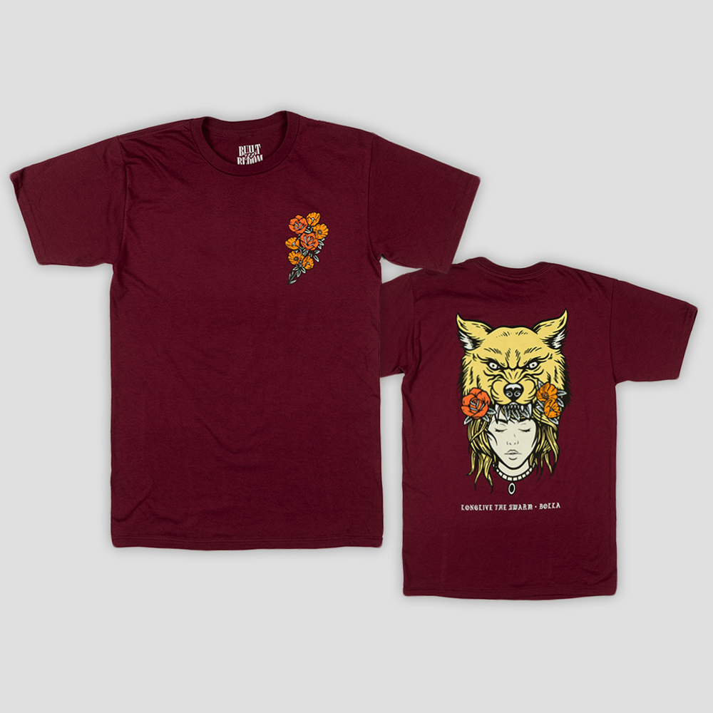 DUALITY TEE (BURGUNDY) 