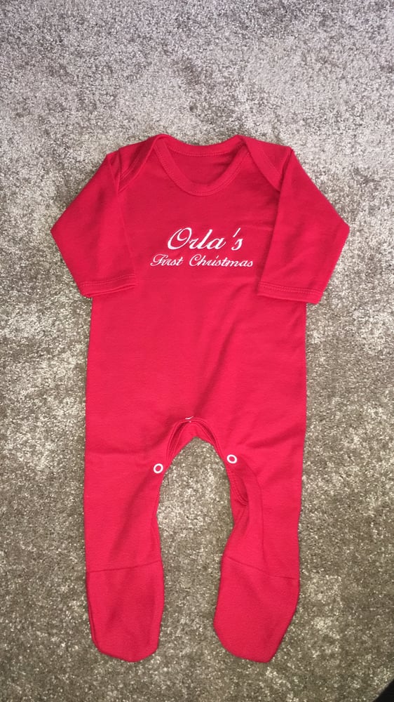 Image of ‘My First Christmas’ Sleepsuit 