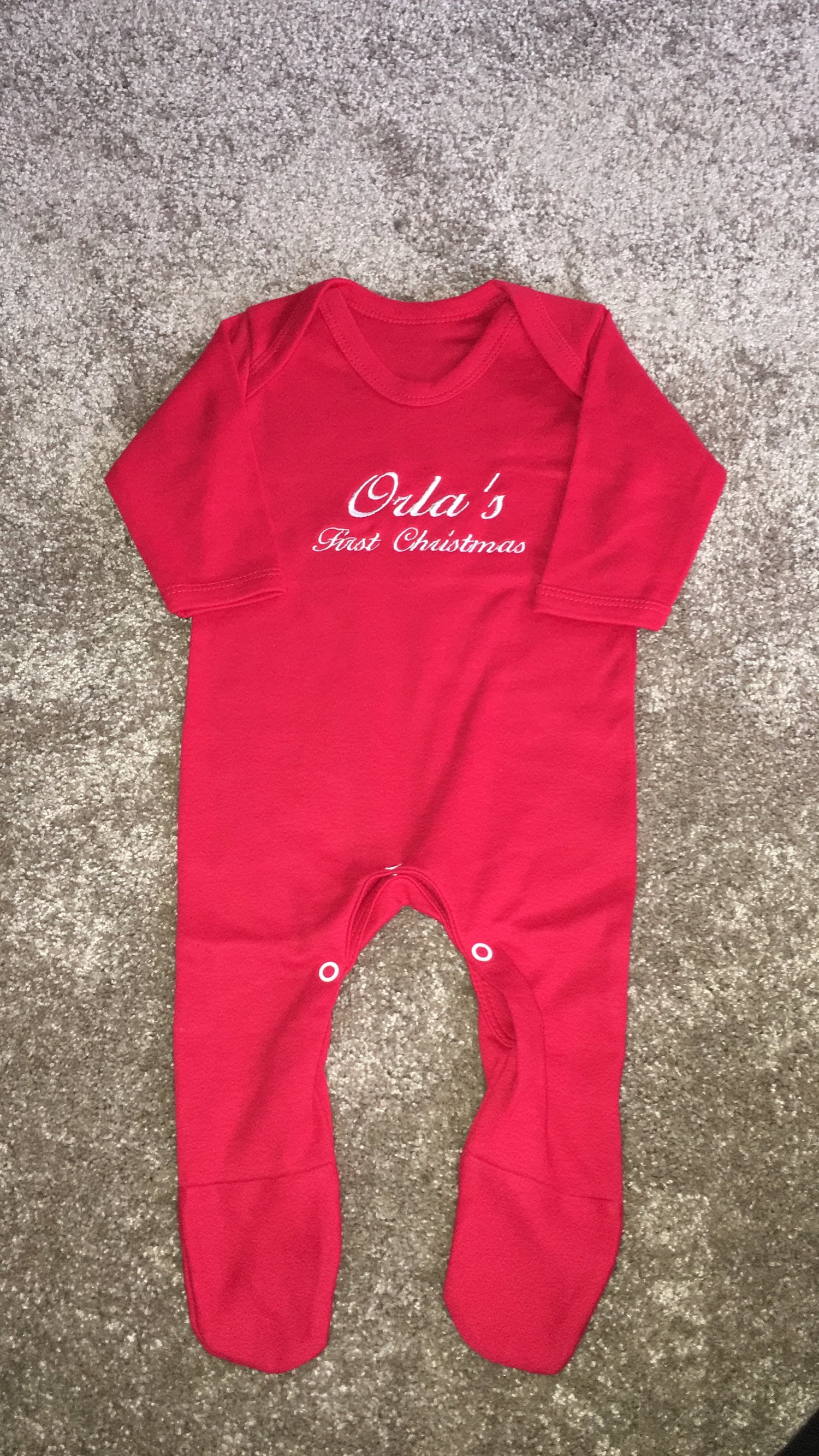 Image of ‘My First Christmas’ Sleepsuit 