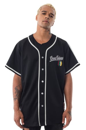 Image of Cross Colours - VINTAGE 89 BASEBALL JERSEY - BLACK