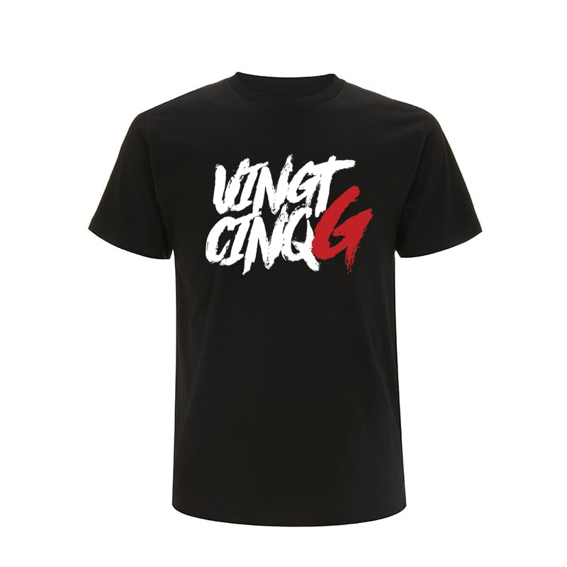 Image of TEE-SHIRT NOIR  - VINGT CINQ G