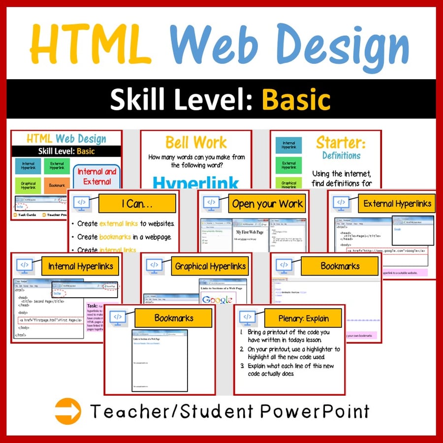 Image of Web Design in HTML – Different Types of Hyperlinks (Skill Level: Basic)