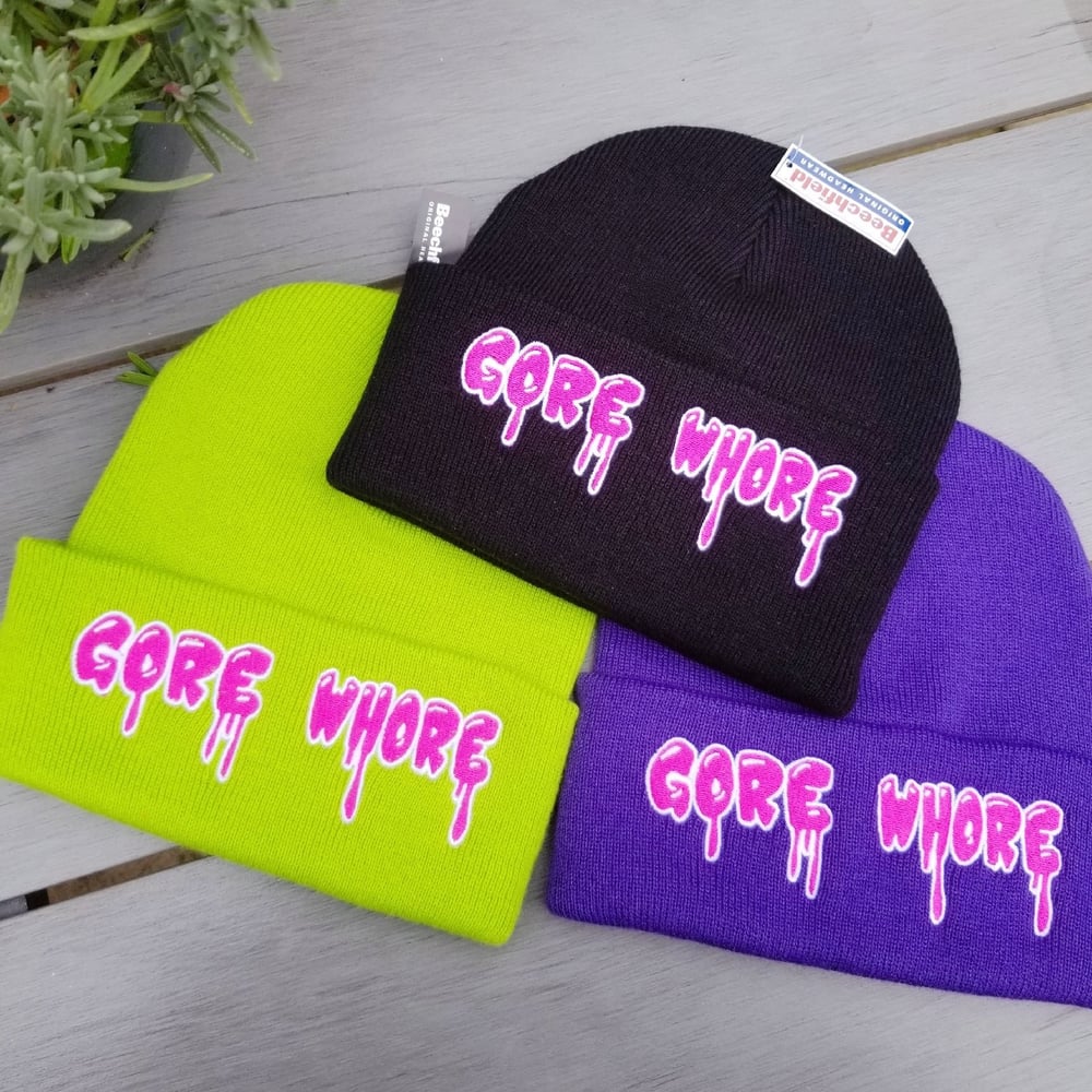 Image of "GORE WHORE" BEANIES 