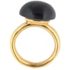 24 ct Gold-plated silver Luna small pebble ring