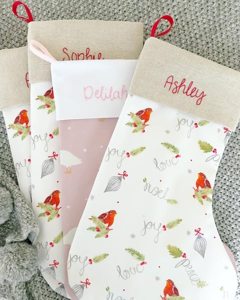 Image of Holly Robins Stocking