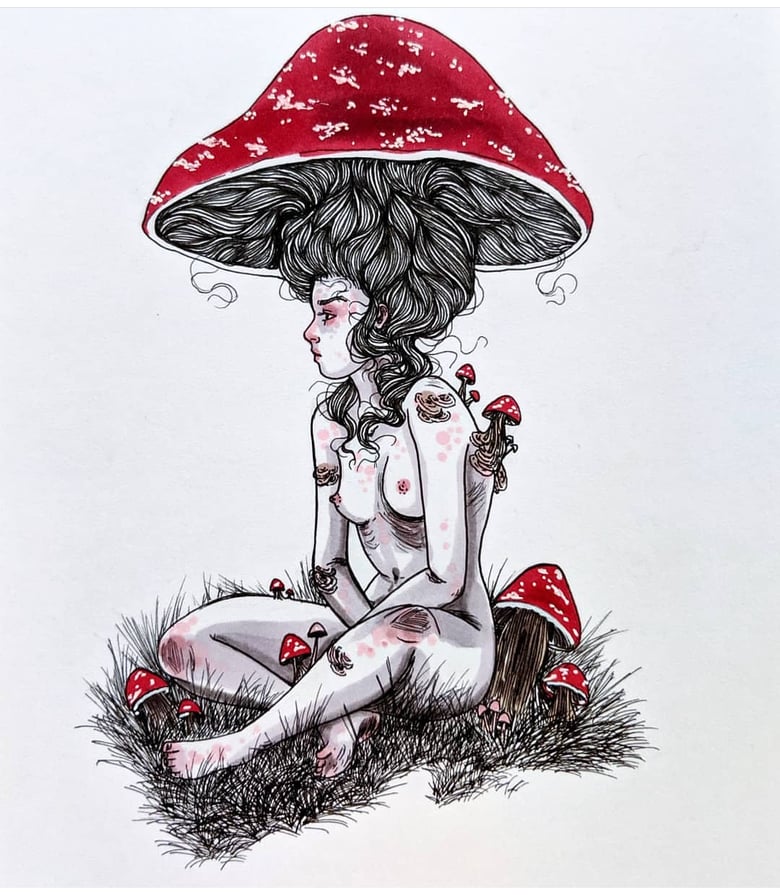 Image of Mushroom babe commission