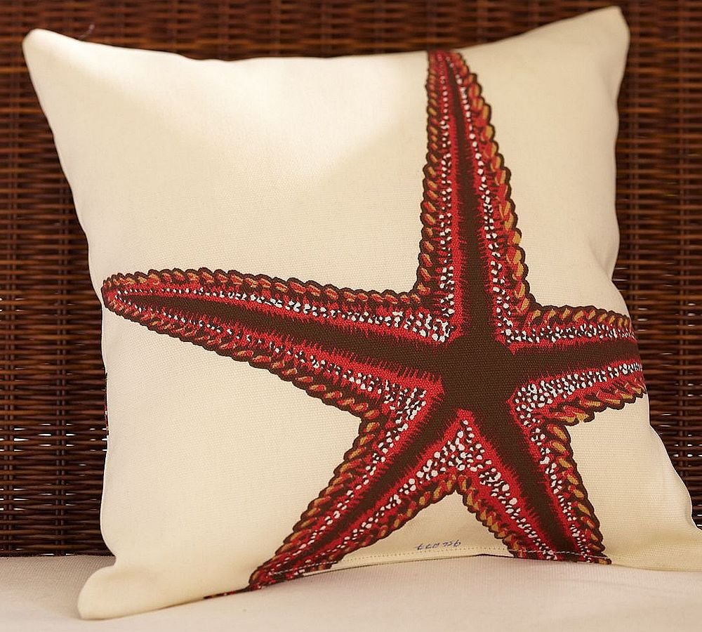 Fabric Freak Ff Starfish Print Outdoor Fabric Pillow Panel