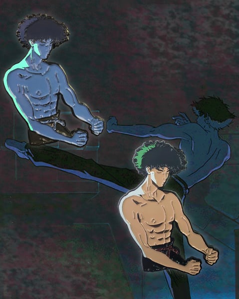 Image of JKD Spike Spiegel //  Soft Enamel Pins  (NO EPOXY)