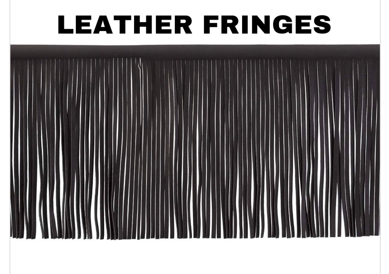 mens leather fringe pants