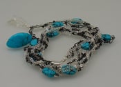 Image of TS339 Stone and chain wrap necklace or bracelet