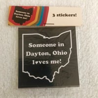 Image 2 of Someone In Dayton Sticker Pack - Black