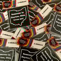 Image 3 of Someone In Dayton Sticker Pack - Black