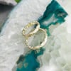 14k solid Green gold hawaiian ring