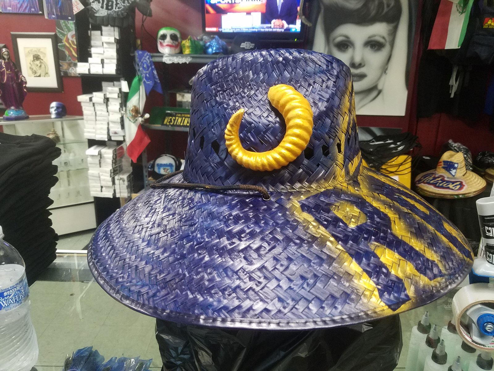 Los angeles rams hat with horns deals