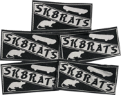Image of SK8RATS Patches Black (5 Pack)
