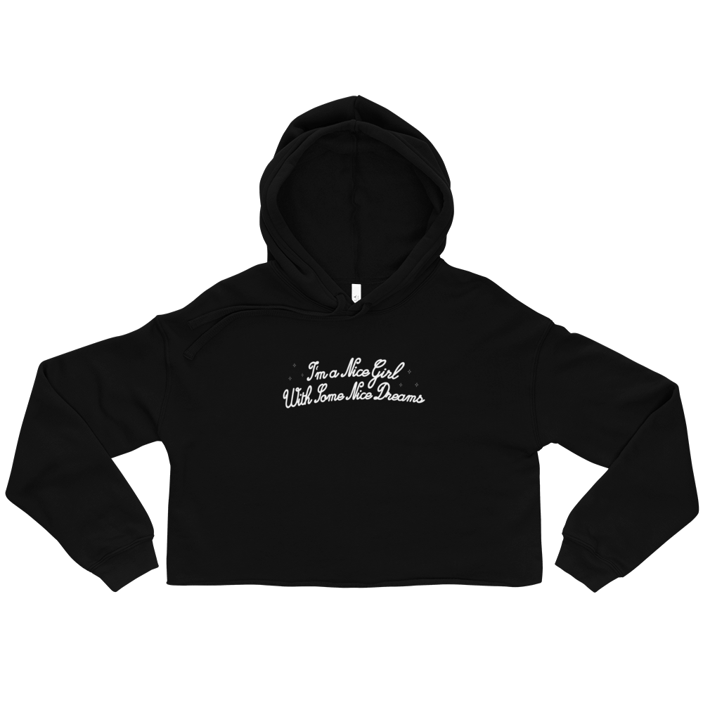 Image of Nice Girl Cropped Hoodie