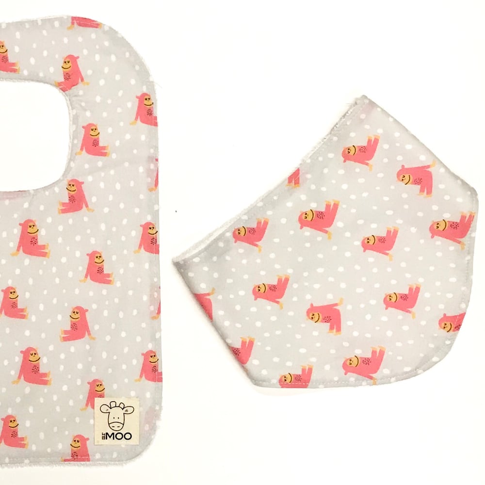 Image of Organic Bamboo Feeder & Bandana Bibs - GIRLS