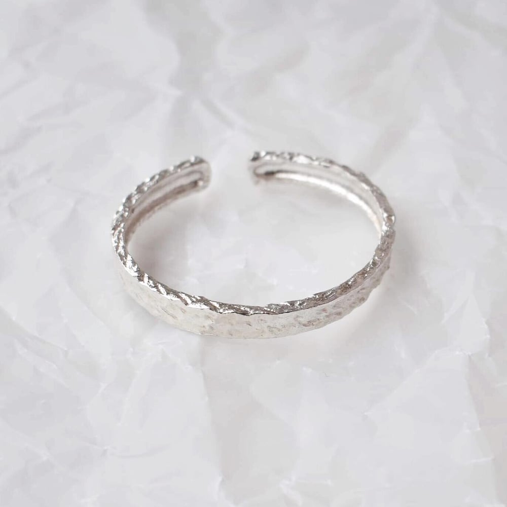 Image of Silver Wrapped cuff bracelet