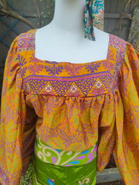 Image 4 of Gypset smock top tunic -Yellows
