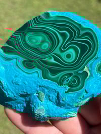 Image 2 of Malachite & Chrysocolla Polished Slab | Congo #2931