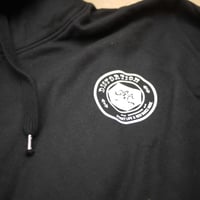 Image 2 of Black Chest Logo Hoodie