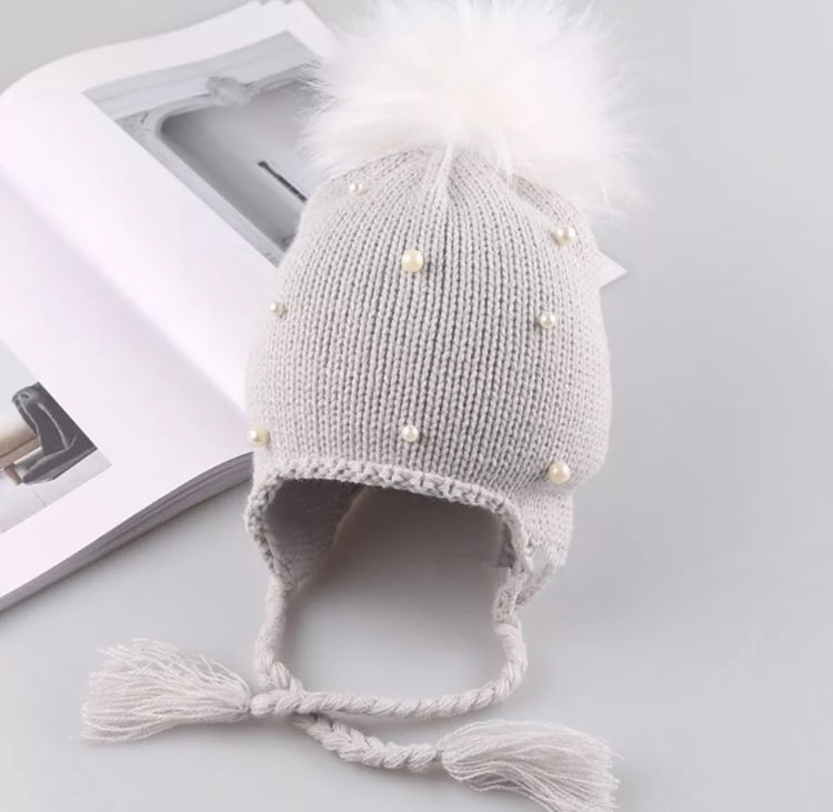 Image of Mumma & Me Pearl Bobble Hat 