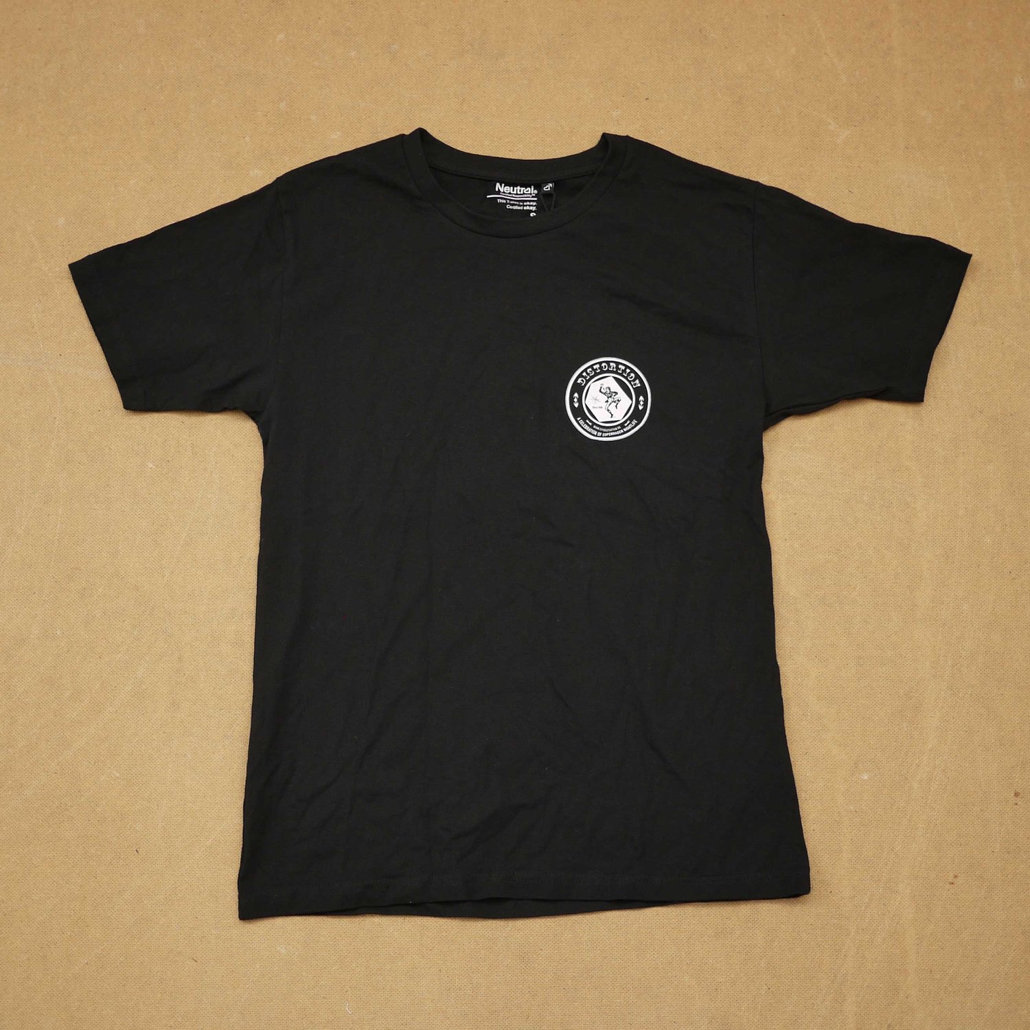 Black Chest Logo T-Shirt | Distortion
