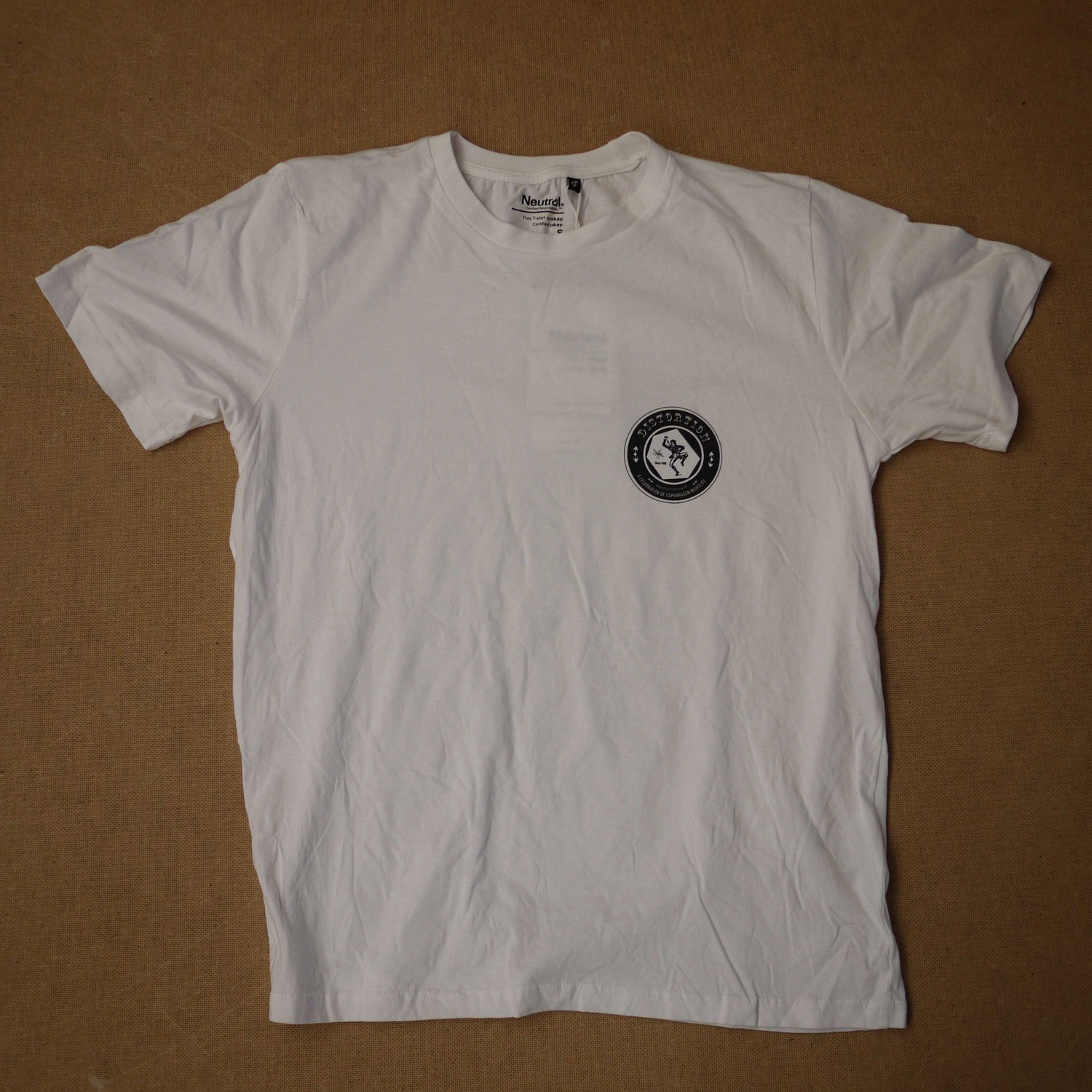 White Chest Logo T-Shirt | Distortion