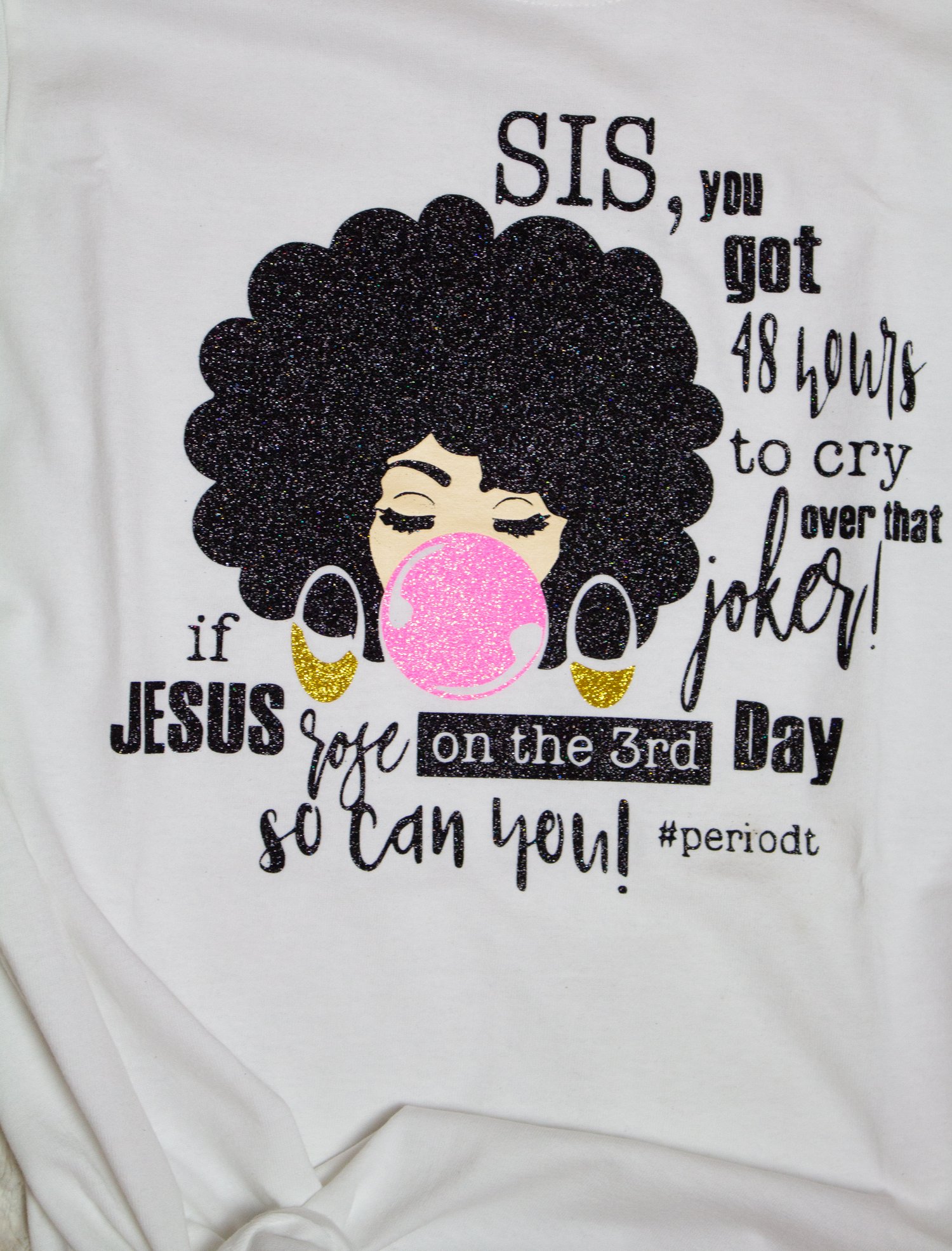 Image of 'Melanie' Series Sparkle [Bling Glitter] Tees