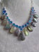 Image of LABRADORITE AND BLUE TOPAZ NECKLACE