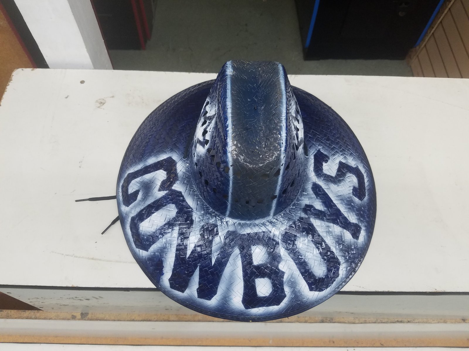 J. B. Accessories - New Cowboys Airbrushed Straw Hats. Hats Are $30.00 For  One Or Two For $50.00 #cowboys #dallas #football #strawhats #airbrushed # hats #jbaccessories05