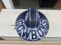 Image 1 of Dallas Cowboys fully painted airbrush Gardner sun straw hat