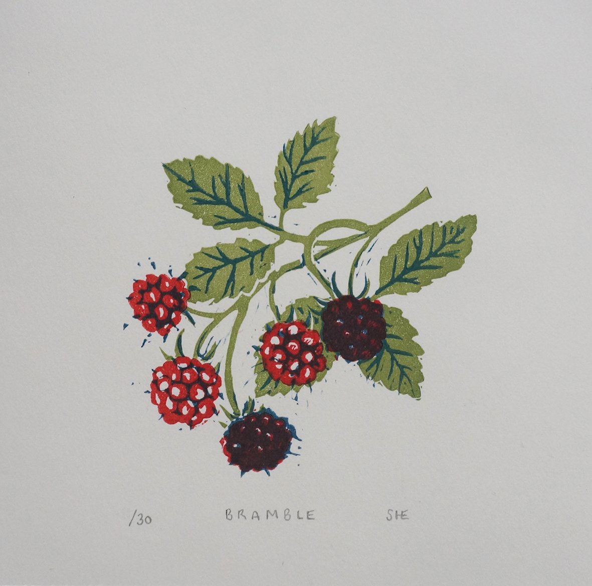 Image of Bramble - Linocut