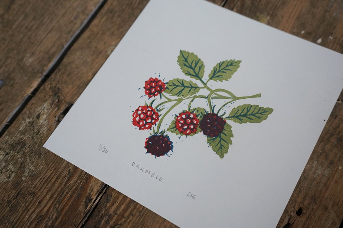 Image of Bramble - Linocut