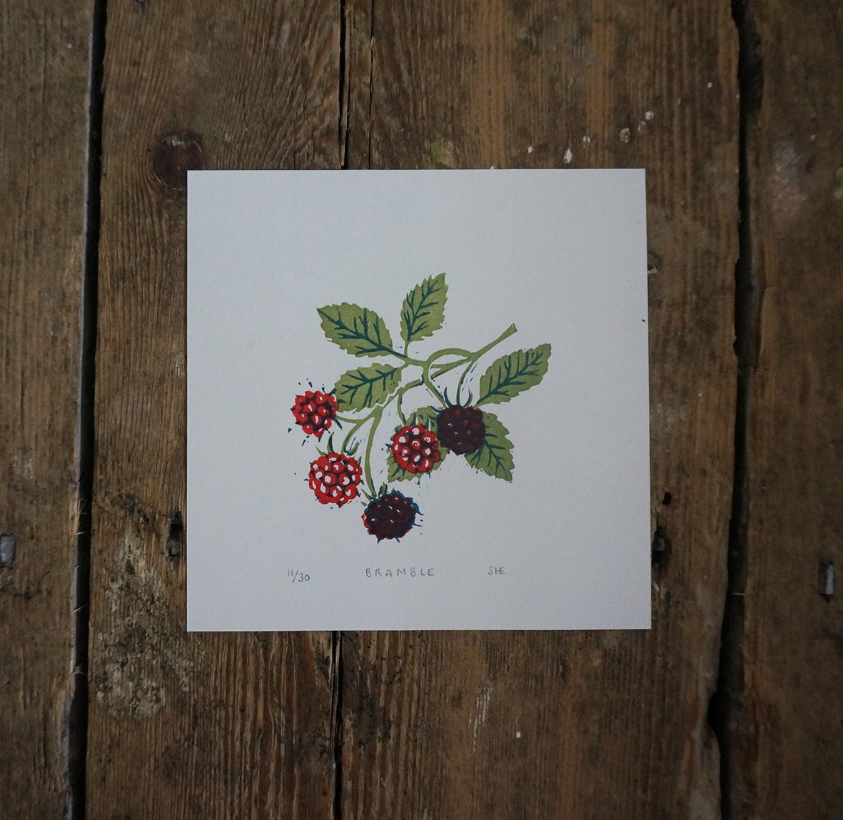 Image of Bramble - Linocut