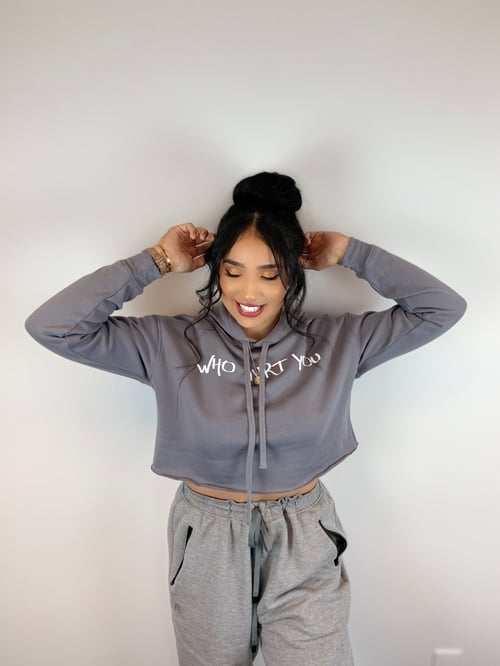 Image of Women's Cropped Fleece Hoodie