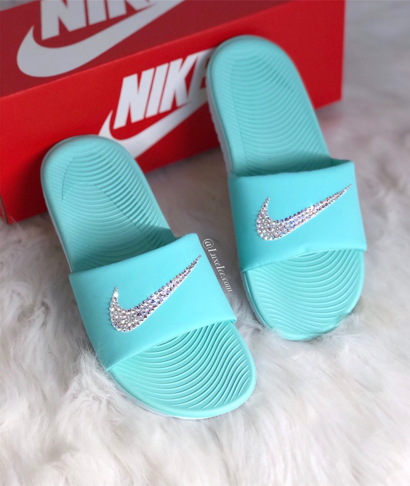 Swarovski on sale nike slides