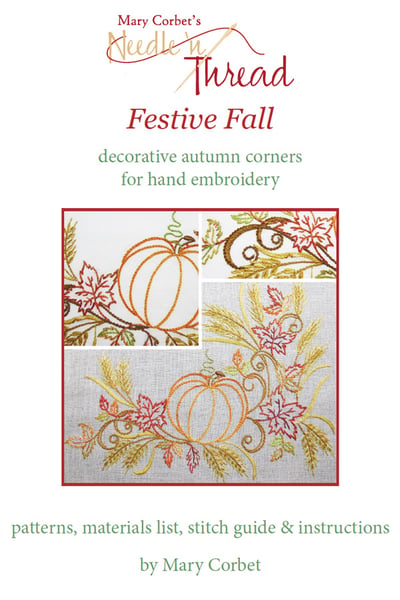 Image of Festive Fall: Autumn Corners for Hand Embroidery E-Book