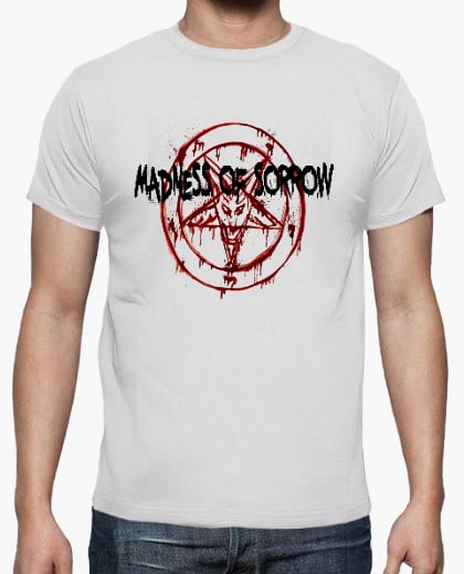 Image of Madness logo w baphomet (white vers)