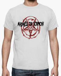 Madness logo w baphomet (white vers)