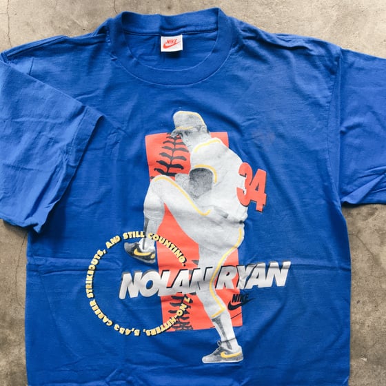 Image of Original Early 90’s Nike Nolan Ryan Tee (Blue).