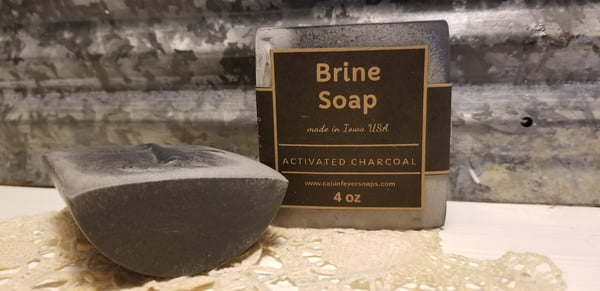 Image of Activated Charcoal Brine Salt Bar Soap