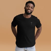 Image 3 of Embroidered Cross T-shirt