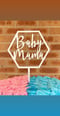 Image of Baby shower/gender reveal topper 