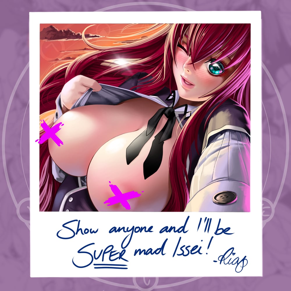 Rias Gremory LEWD Polaroid 