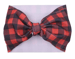 Image of Plaid 7 Inch Bow Waffle Knit Headbands 